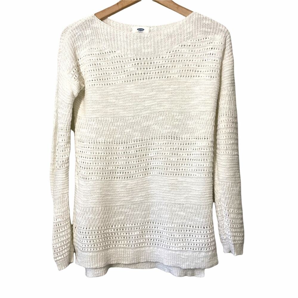 Old Navy Winter White Boat Neck Sweater XS